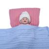 Personality Hu Baby Knitted Fried Dough Twists Blanket Wrap Newborn Swaddling Blanket Spring Summer Baby Blanket Cart Blanket