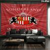Sunderland A.F Custom Name Wall Tapestry Aesthetic Wall Hanging Printed Fabric Blanket Decorative Tapestries for Bedroom Living Room Home Decor