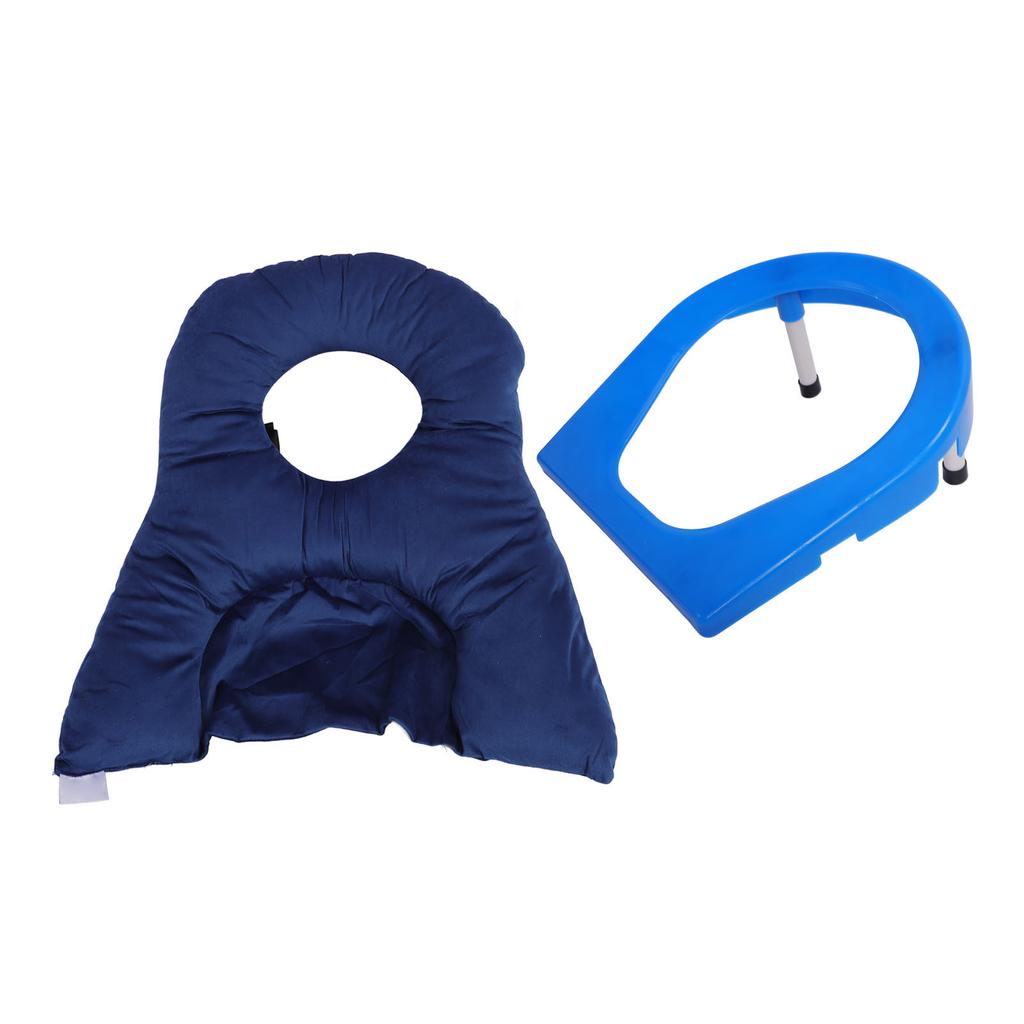 Face Down Pillow Soft Cotton Large Hollow Area Adjustable Height Prone Pillow for Sleeping Reading