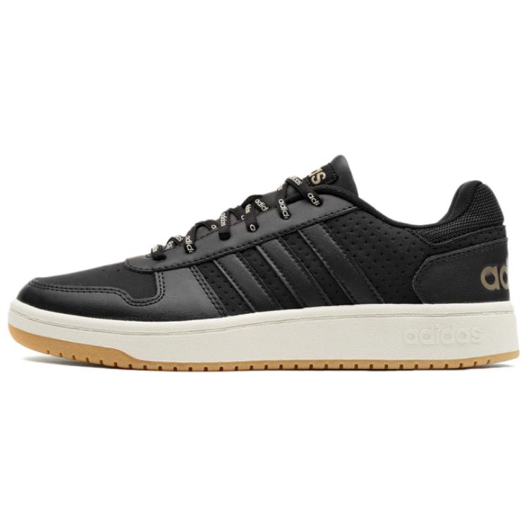 Adidas Hoops 2.0 Mid  Black White Tint Gum  GZ7968 42