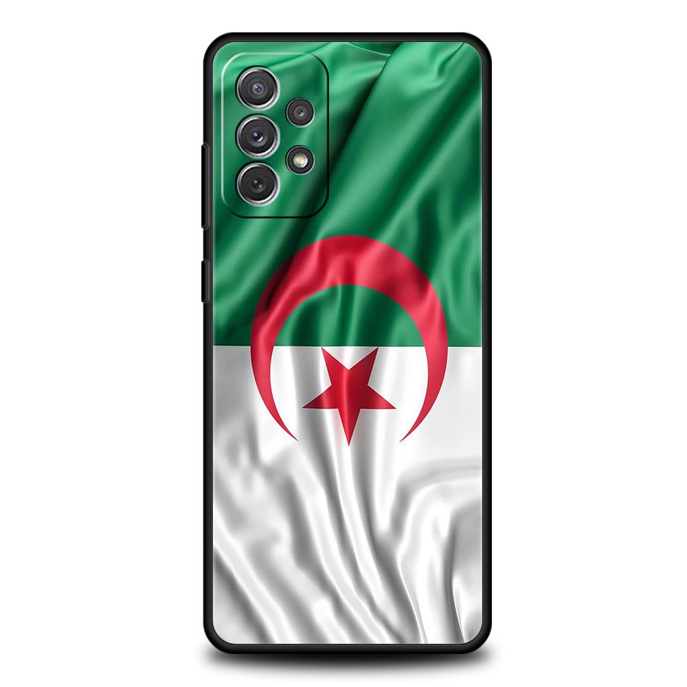 Algeria Flag Phone Case for Samsung Galaxy A15 A14 A25 A54 A34 A51 A71 A72 A73 A32 A52 A52S A11 A21S A31 A41 5G Soft Shell Capas