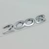 Autocollants de Voiture ABS 3D Lettres Logo Noir Chrome 2008 3008 4008 5008 Emblème Badge Pour Peugeot Autocollant Décalcomanie Coffre Arrière Accessoires