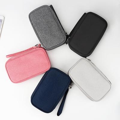 Portable Travel Cable Organizer Waterproof Storage Bag for Power Bank Digital Cable Case Earphone Oxford Earphone Holder Case