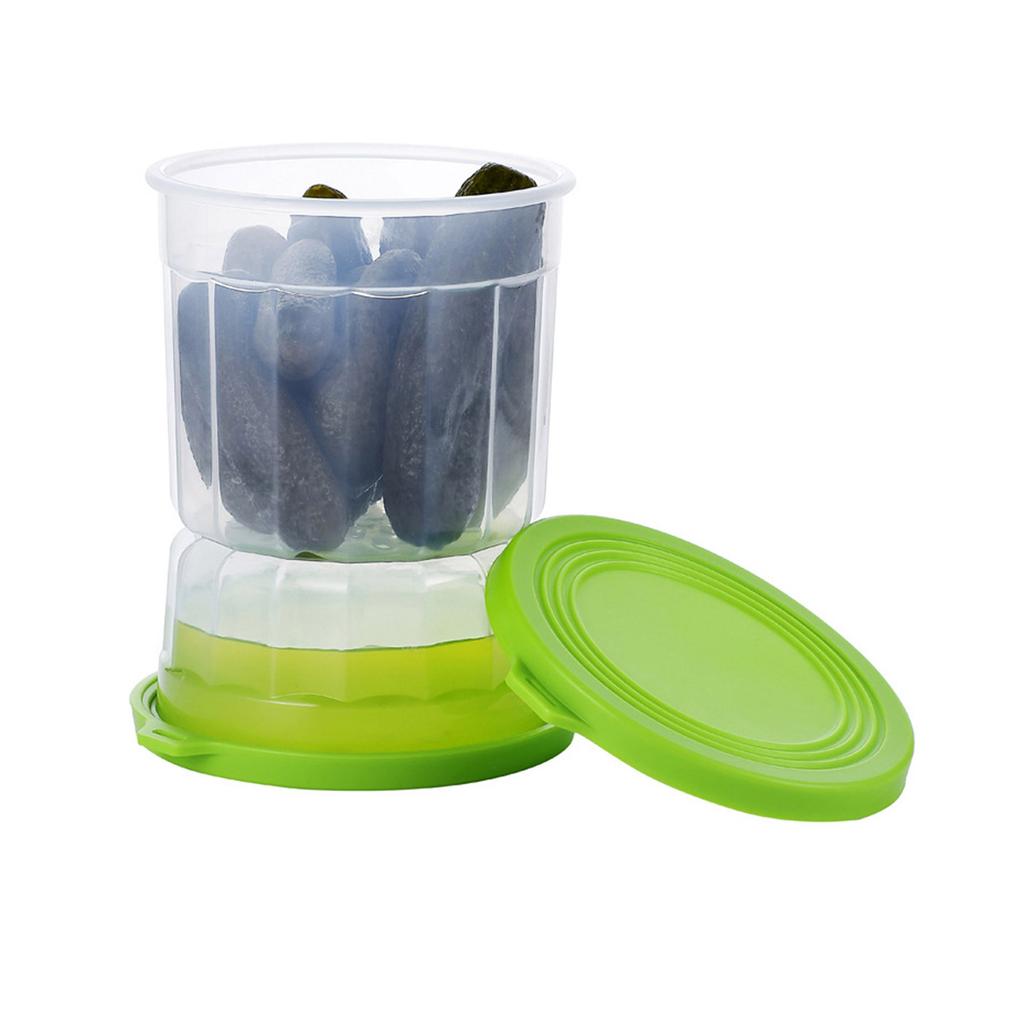 Leakproof Glass Olive Container With Hourglass Designs Refrigerator Safe Pickling Jar With Detachable Strainer