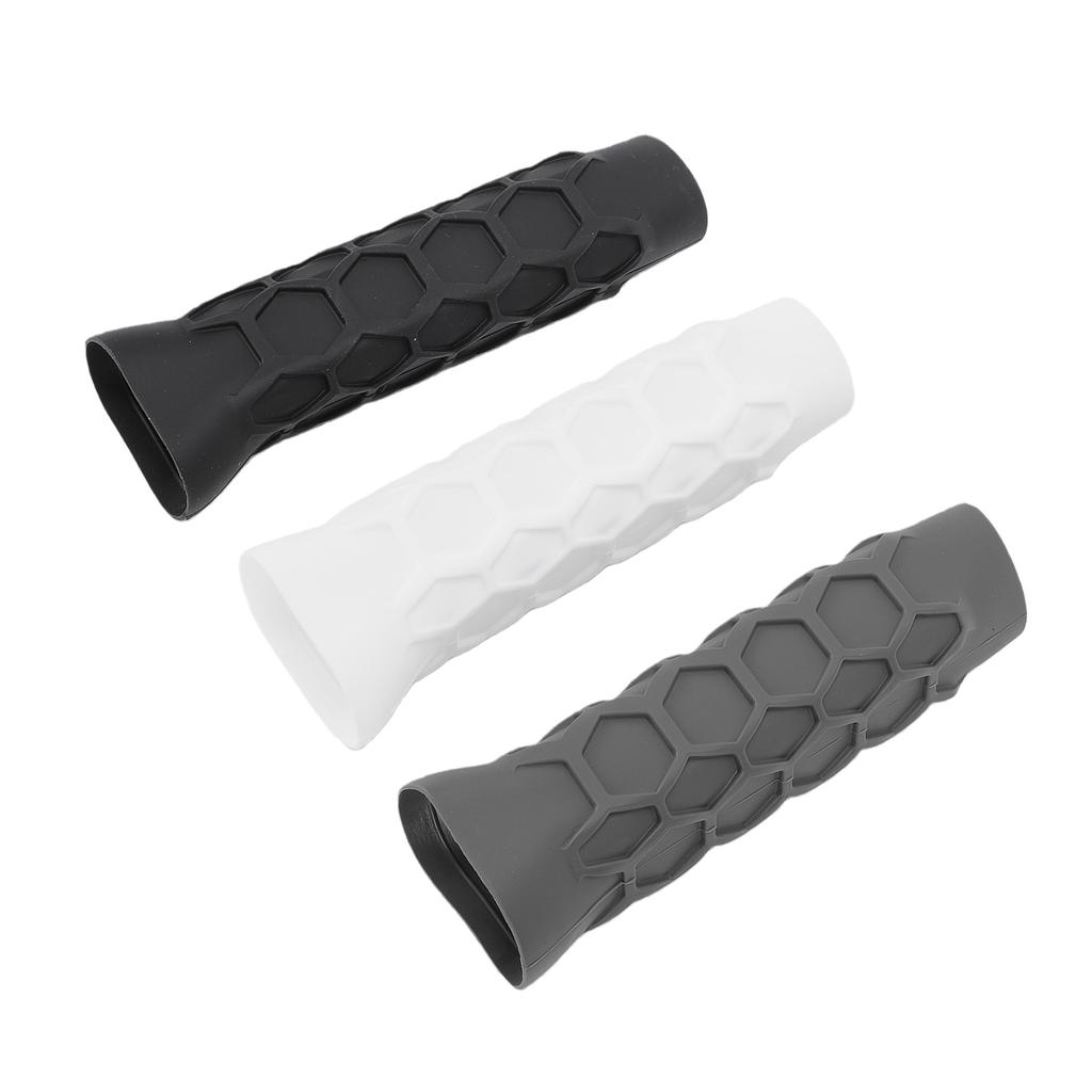 3 stuks Siliconen Paddel Grip Sport Racket Grip Covers Verbeteren Gripkracht Verminderen Vibratie Anti-Zweet Zwart Wit Diep