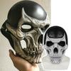 New Halloween skull mask with movable jaw and mouth, a funny and scary skull face covering