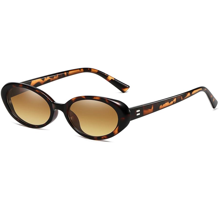 Modne Damskie Okulary Przeciwsłoneczne w Kształcie Owalnym Najnowsza Modna Stylizacja dla Pań Letnie Okulary Przeciwsłoneczne Vintage Styl Markowy Mała Oprawka Okulary do Jazdy
