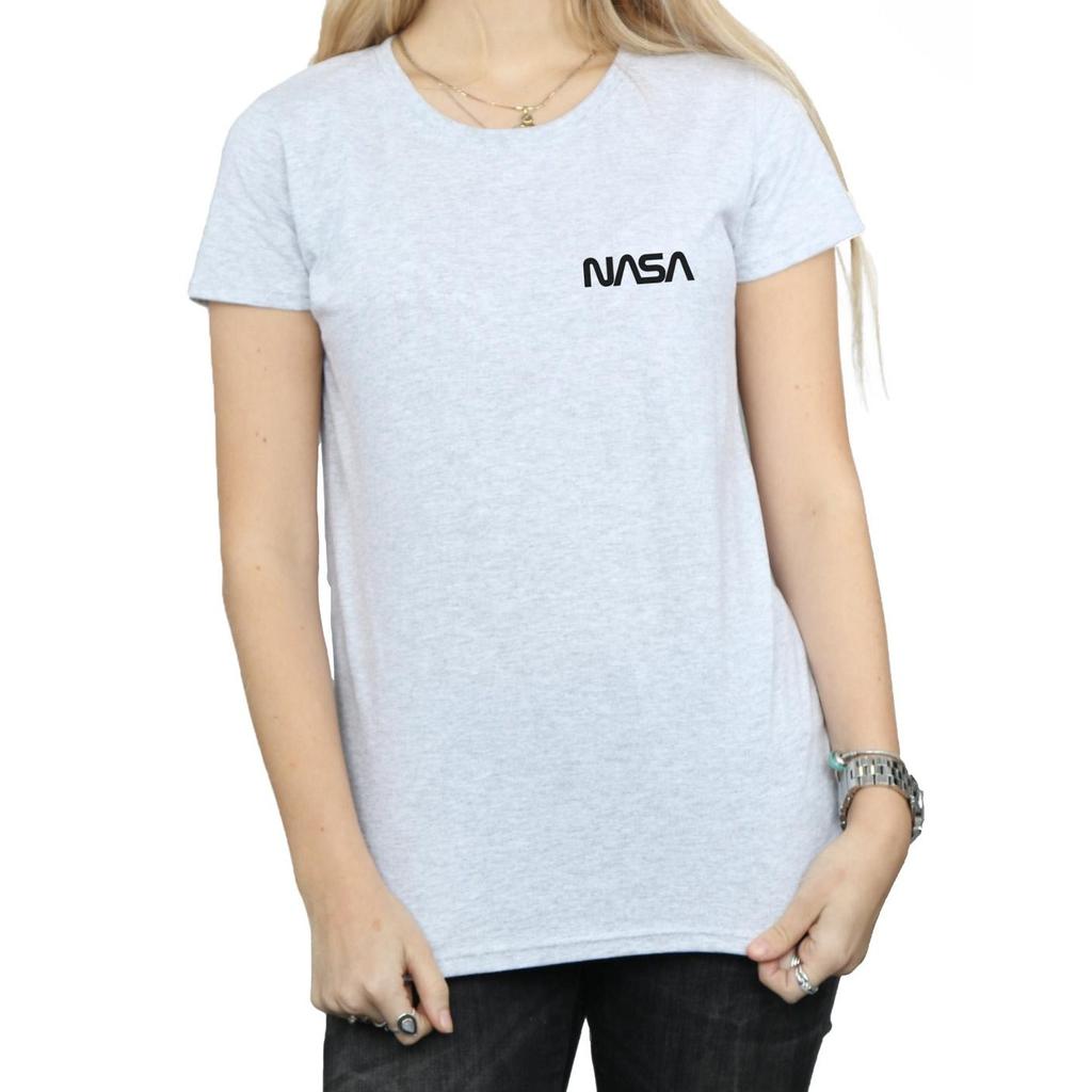 NASA Womens/Ladies Modern Logo Chest Cotton T-Shirt