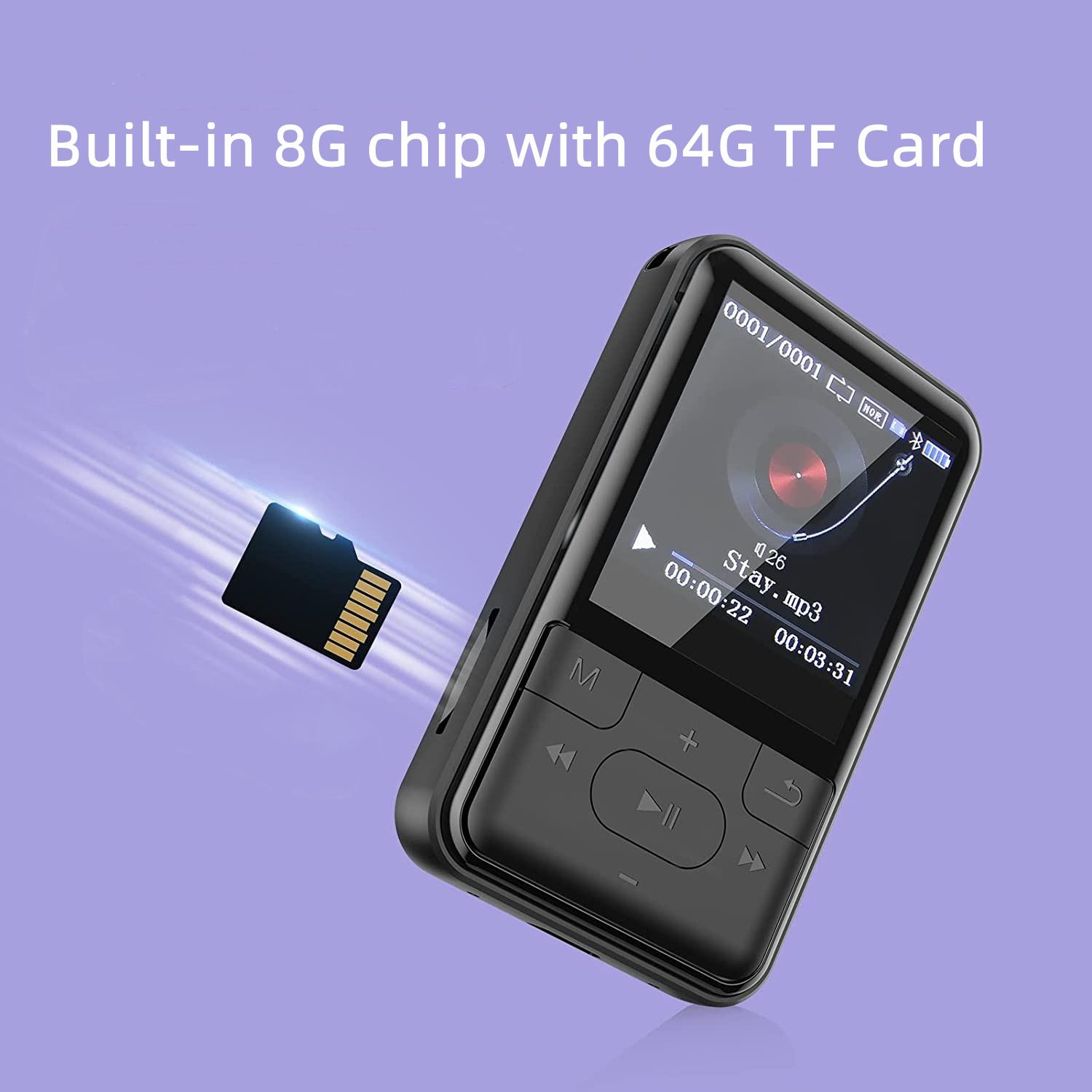 

Vandlion Mp3 Mp4-плеер Спорт Бег Музыка Walkman Sound Музыка Media Play Поддержка Micro Tf Card Built-in 8GB