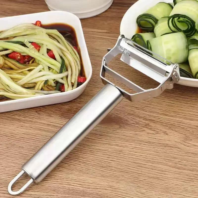 Stainless Steel Vegetable Peeler Potato Peeler Multi-Function Cucumber Carrot Grater Fruit Tools Portable Kitchen Accessories