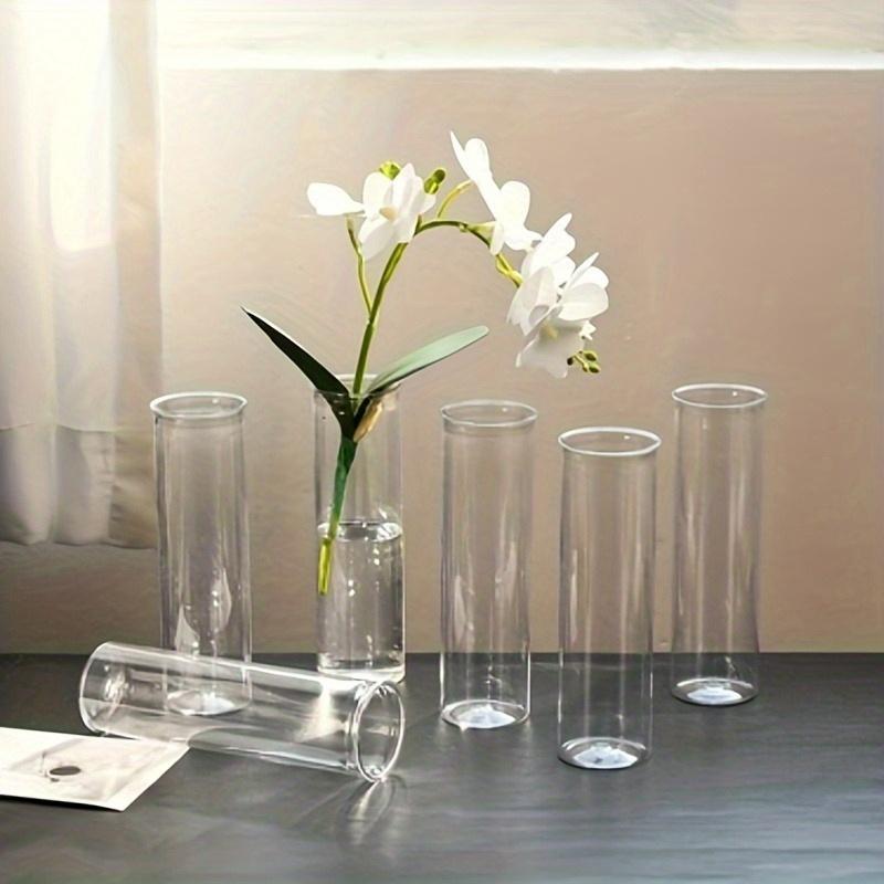 20/15plastic cylindrical vases, high transparency vase set, suitable for simple desktop flower arrangement decoration