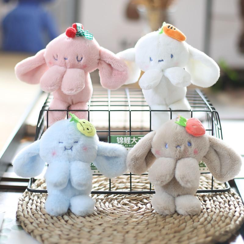 Cute Soft Bunny Plush Keychain Adorable Rabbit Bag Pendant Stuffed Animal