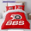 BBS Muster Bettwäsche, Steppbett Set Bettbezug Kissenbezug Zuhause Geburtstagsgeschenk (1 Bettbezug + 2 Kissenbezüge, ohne Füllung)