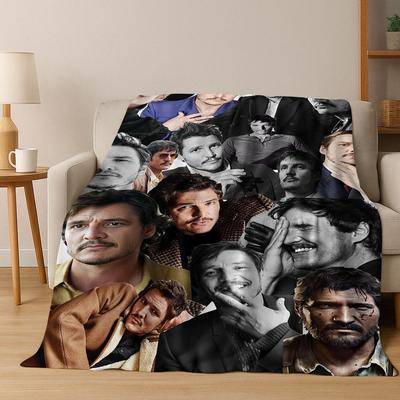 3D Jose Pedro Balmaceda Pascal Star Flannel Blanket Soft Warm Blanket for Bedroom Living Room Bed Travel Camping Picnic Gift