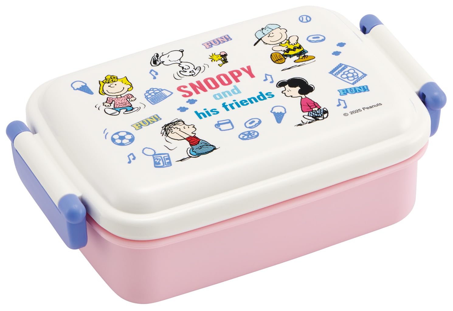 

Обед для скейтбордиста с мягким одинарным контейнером от Snoopy Fun Fun Friends для мальчиков и детей, 450 мл, крышка-купол, ярус, Япония, дизайн, девочки,