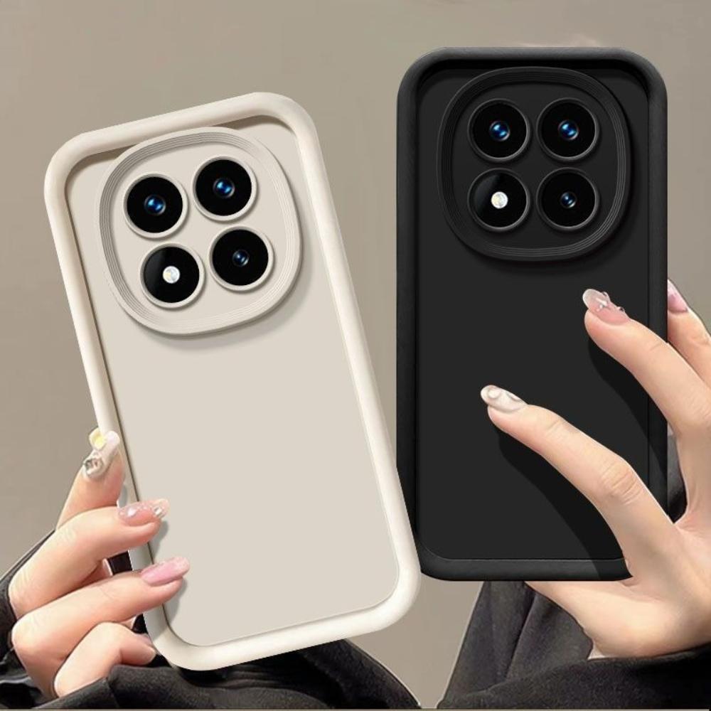 Fashion Minimalism Pure Color Soft TPU Case For Redmi Note 15 Pro Plus 14 Pro Skin-friendly Camera Full-protect Shockproof Cover