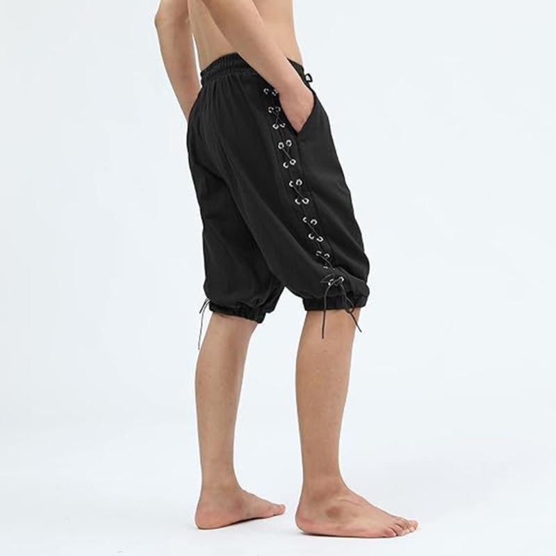 Men's Pirate Shorts Mens Knickers Colonial Pants Renaissances Costume Vikinges Shorts Medieval Costume