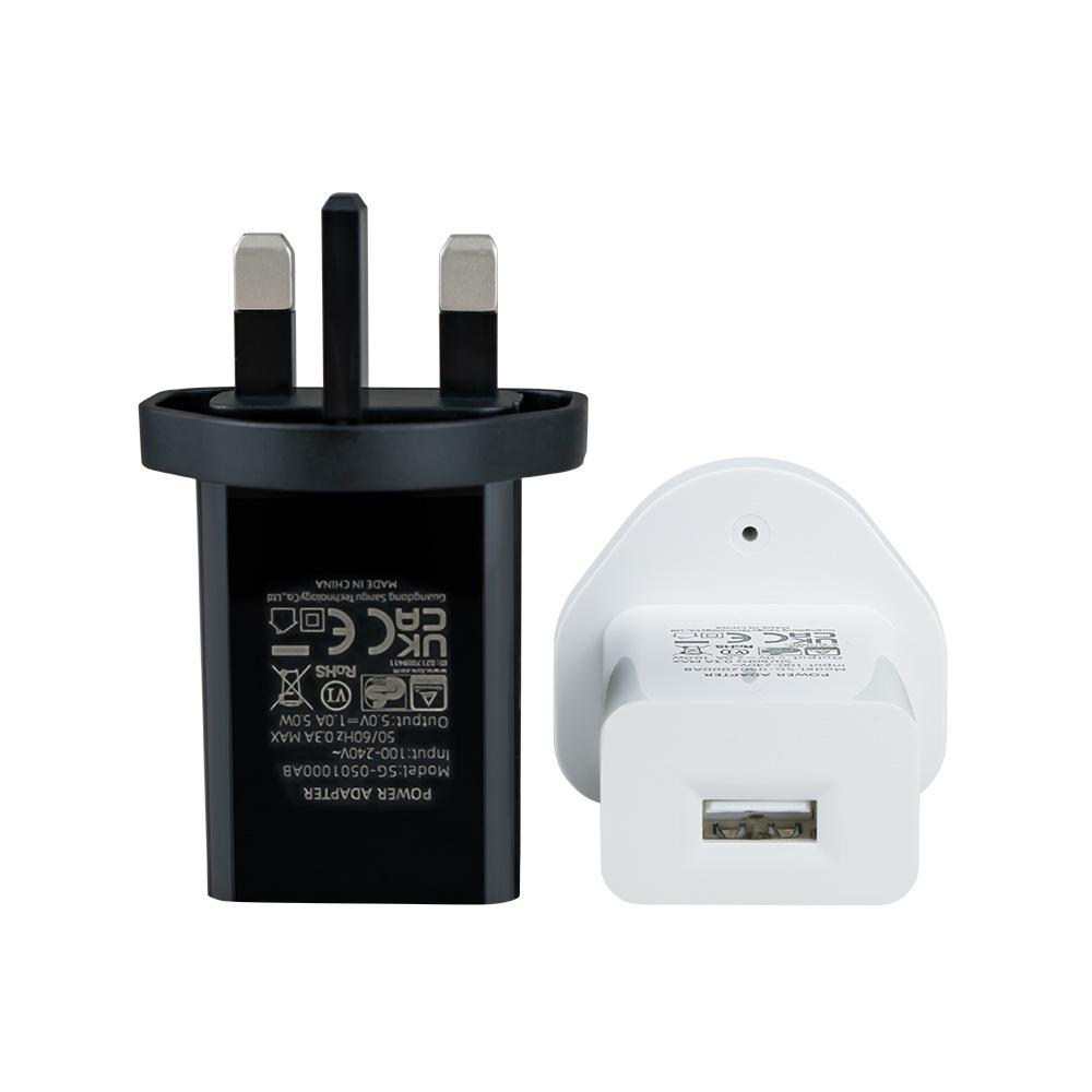 UK 5V1A/2A Phone Charger, UKCA Certified 5W USB Power Adapter, Ideal Accessory