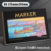 Professional 8K Marker Drawing Book: Blank Fine Art Paper for Manga and Coloring