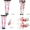 Halloween Blood Stockings For Costume Party Nurse Zombie Bloody Silk Stockings