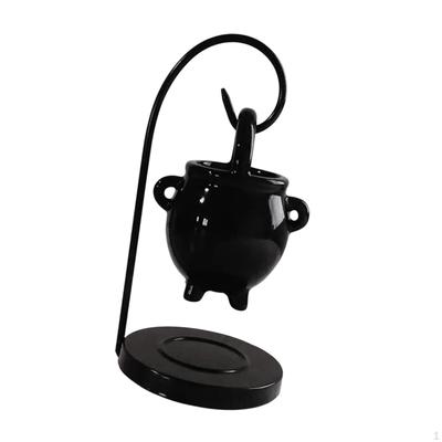 Hanging Cauldron Pagan Oil Burner Ceramic Essential Furnace Gift Witch Pot Tealight