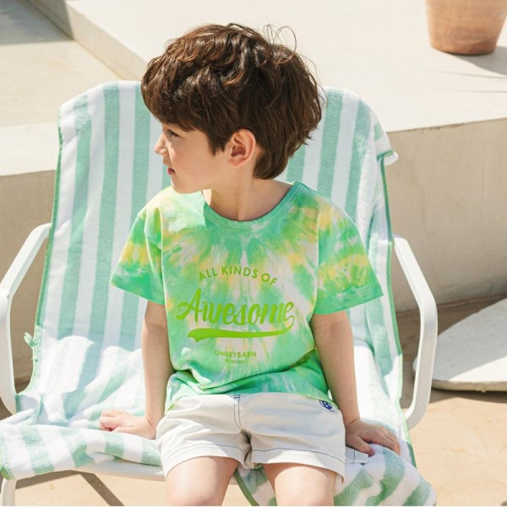 

[olivan] Футболка All Kids Tie Dye, лаймовая limes/130