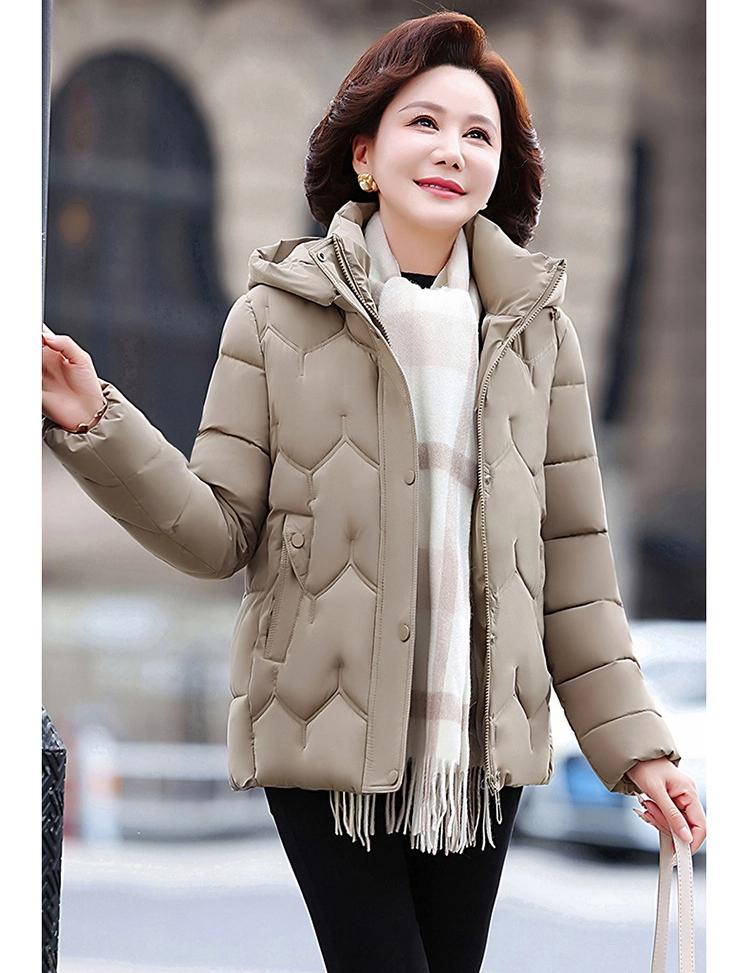 Women’s Short Hooded Windproof Thicken Warm Winter Jacket Gift for Mom