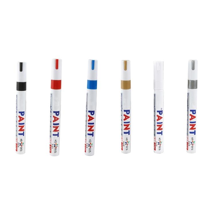 12 Pcs Permanent Markers Oil Based Paint Pen White Paint Marker Gold Marker Pen Quick-Drying Glass Pen