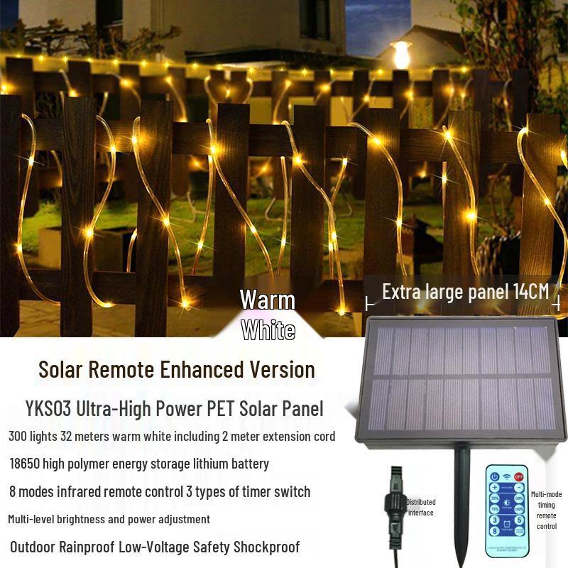 Solar LED Waterproof Christmas Fairy String Lights for Outdoor Decoration