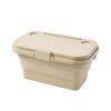 Folding Basket Supermarket Shopping Snacks Toy Hand Basket Car Plastic Camping Basket Box