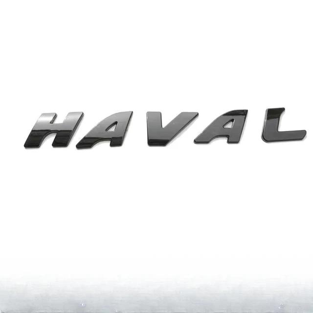 for Haval H6 GT logo Car Front Network Black Logo Emblems For GWM Great Wall Generation Haval H6 GT QK1
