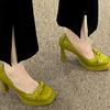 Fashion Girl High Heels Children's Spring Design Sense Niche Stiletto Single Shoes