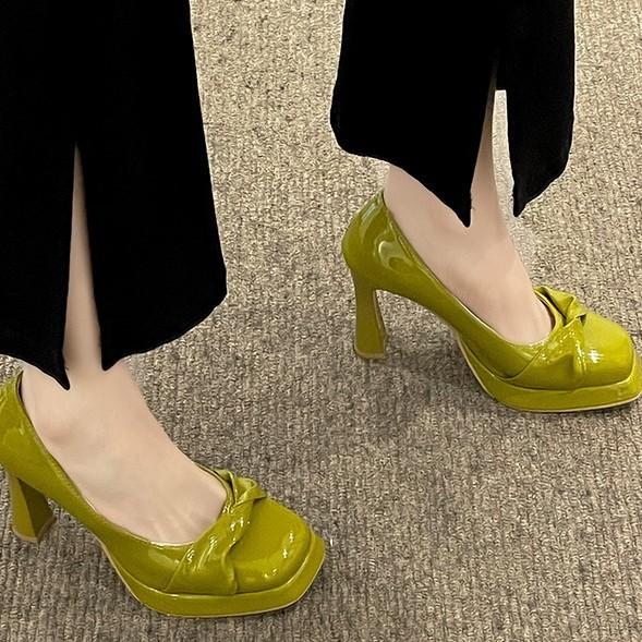Fashion Girl High Heels Children's Spring Design Sense Niche Stiletto Single Shoes