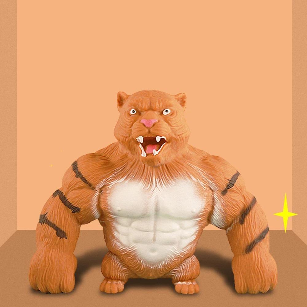 Giant Horror Shark Animal Tiger Gorilla Anti Stress Shaping Slow Rebound Adult Squeeze Pull Stress Relief Toys Birthday gift