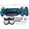 1/10 Tamiya TT02 Chassis Frame Metal&Plastic  Frame Kit for TT02 with Wheels Shock Absorbers RC Drift Car Upgrade Parts