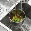 Hanging Sink Strainer Basket Stainless Steel Colander Kitchen Food Waste Strainer Corner Sink Strainer for Efficient Draining Food Residue Filtration