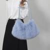 Faux Rabbit Fur Plush Sholder Bag Fashion And Luxury Fur Bag Women's Bags A Good Choice Tosend Friends High-end Plush Tote Bag