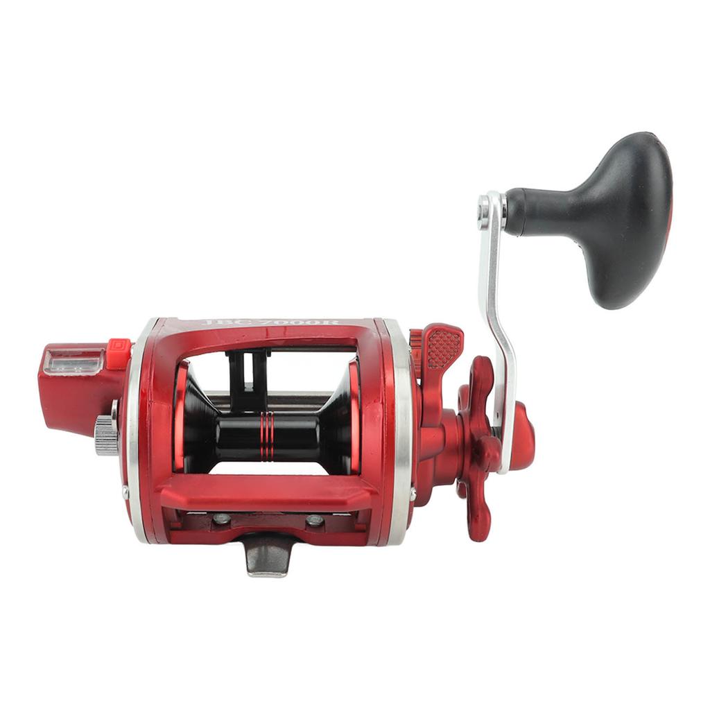 Baitcasting Fishing Reel with Number Display Metal Fishing Line Wheel for River Lake JBC7000R