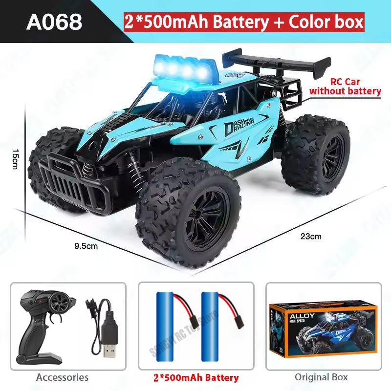 RC Car RC Drift Racing 1:16 Full Proportion Vehicle Off Road Alloy 2.4G Radio High-Speed Trucks With LED Light Climbing Gift Toy