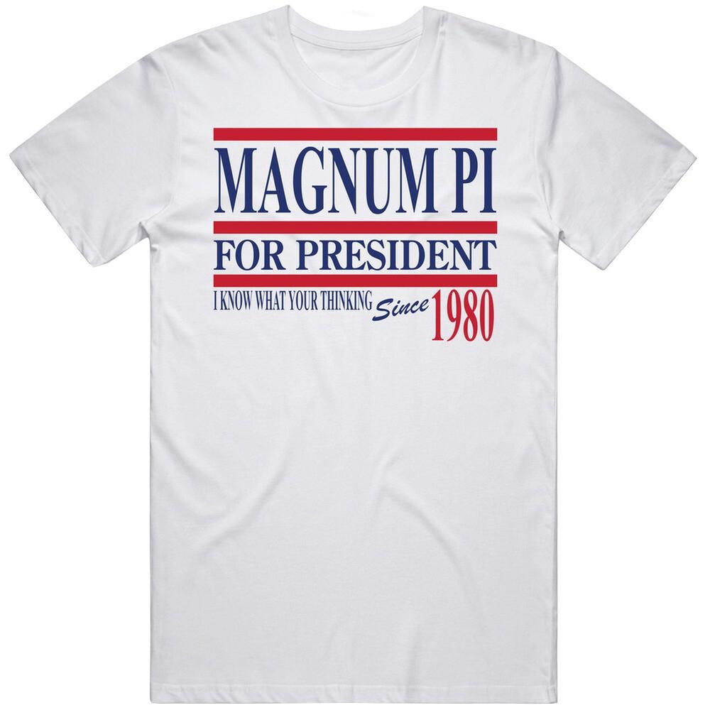 Funny Presidential Magnum Pi Campaign Slogan  T Shirt Unisex T-Shirt M
