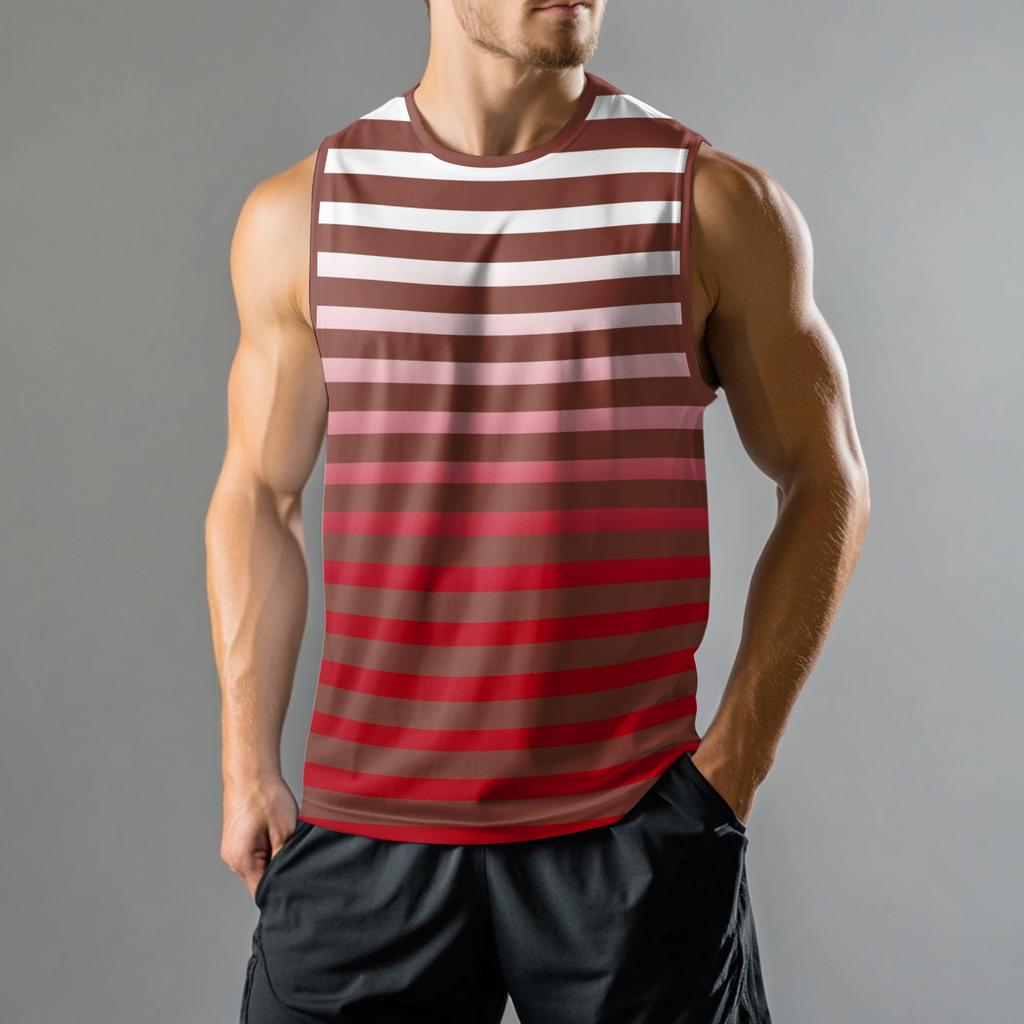 Men's Fashion Printed Sports Casual Sleeveless Vest