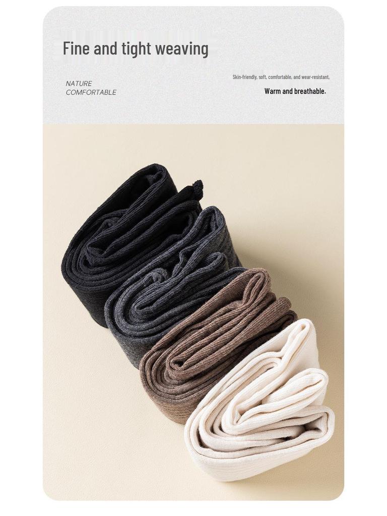 Women's Over-the-Knee Slouchy Boots Socks - Autumn/Spring, Loose Fit, Plus Size, Vertical Stripes