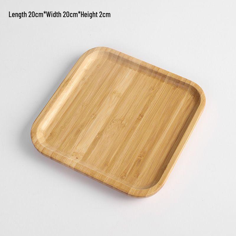 

ZISIZ Solid Wood Square Serving Trays - Set of 3