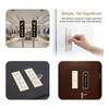 Push Pull Window Door Sticker Acrylic Adhesive Sliding Door Sign Easy Peel for Store Hotel Office Entry Direction Decor