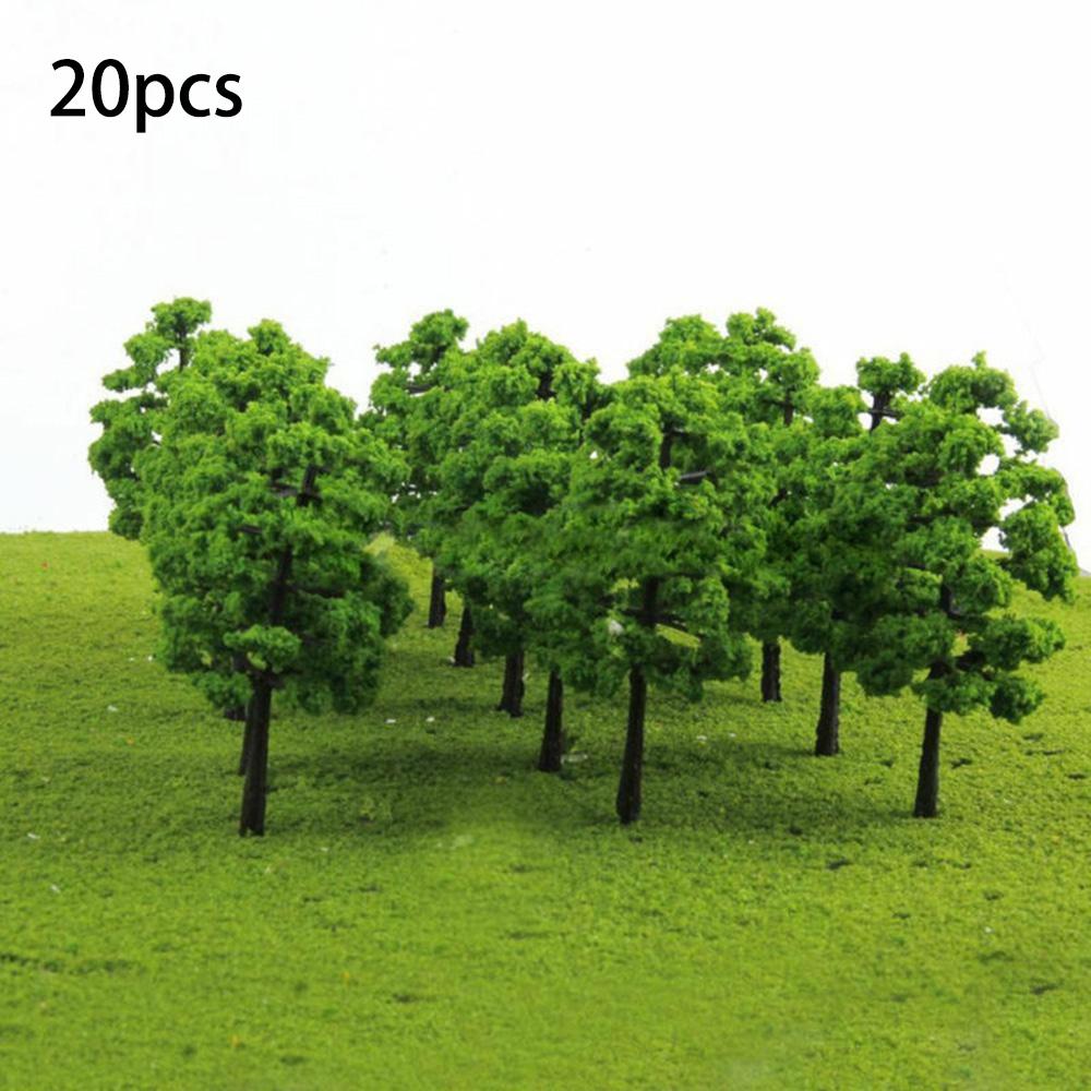 Train Railroad Model Trees Diorama Wargame Park Landscape DIY Handmade