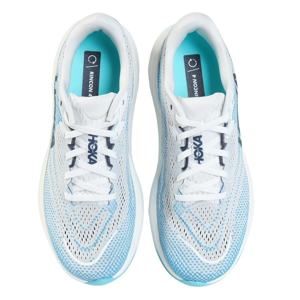 HOKA Rincon 4 Running Jogging x Size Shoes, Shoes, 1155130-FSK (White Blue, 25.5, Men's)