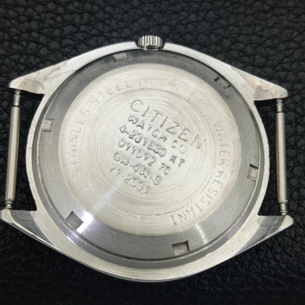 AUTOMATIC VINTAGE CITIZEN 8200 JAPAN MENS BLUE COLOR DIAL WATCH a702787-1 R210-a702787