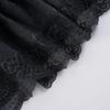 European & American Sweet Style Ruffle Patchwork Low-Waist Knit Skirt