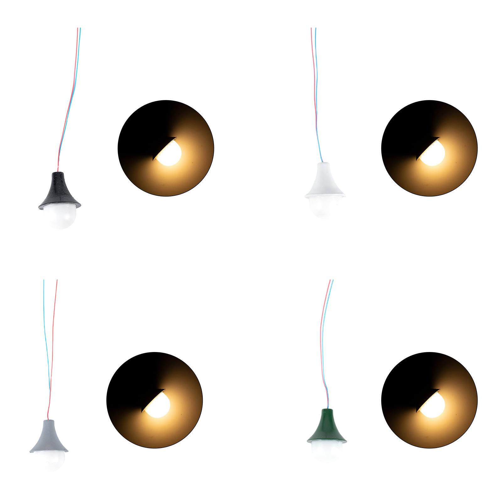 

Pack of 10 LED Ceiling Lights for Dollhouse Lighting in Various Settings Layout Sand-table Exercise Supply 150 чорний