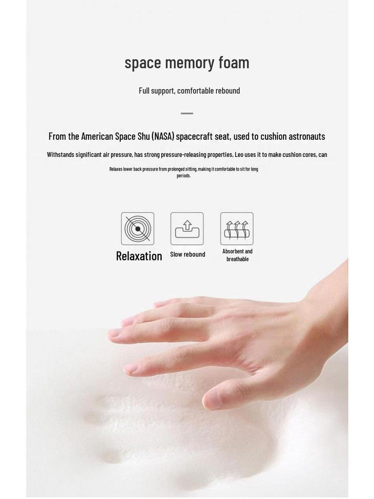 Ademend Visco-elastisch Kussen voor Kantoorstoel en Auto - Verlicht Ongemak door Lang Zitten